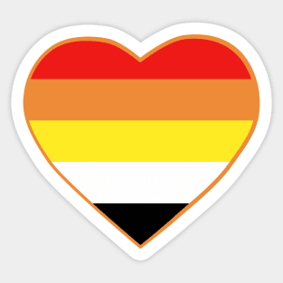 Pride Flag Heart Lithsexual Sticker